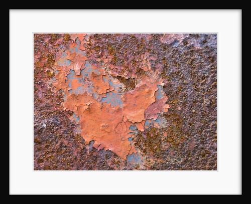 Rusty paint on old door by Assaf Frank